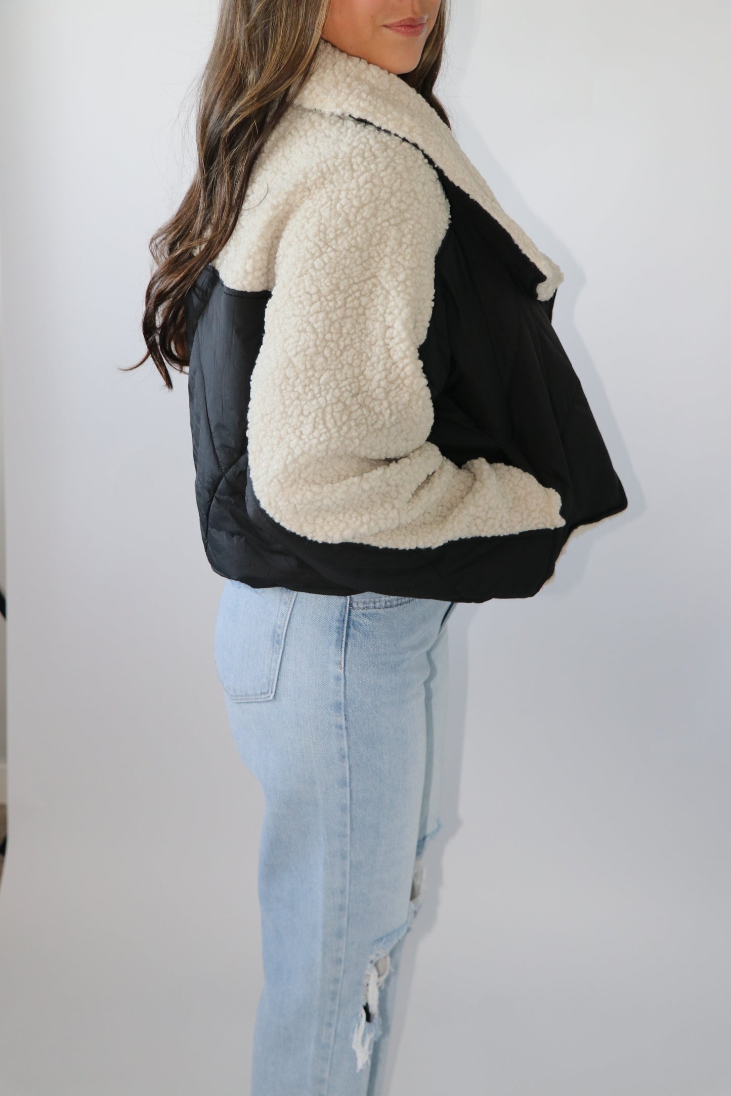 Quilted Sherpa Jacket
